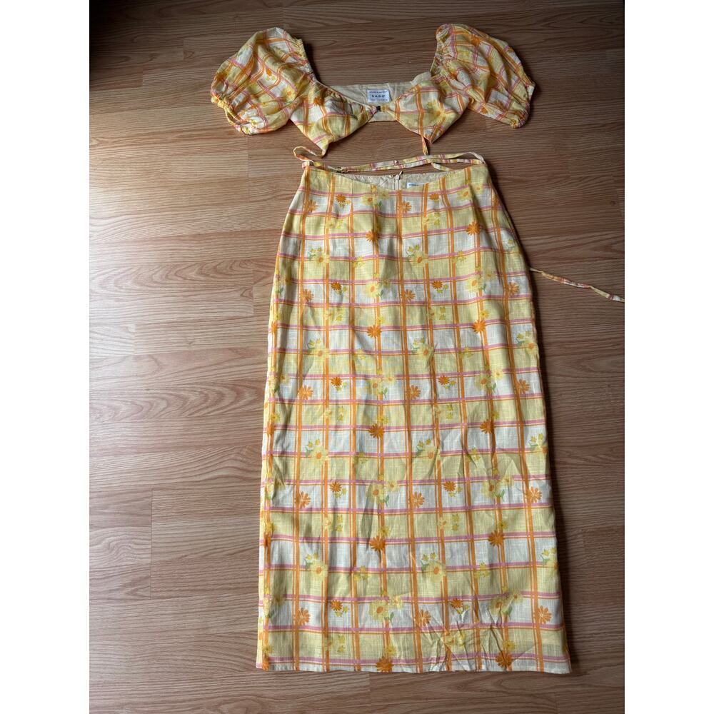 SABO Myah Midi Skirt and Top Set Sz Large MSRP $120 - Picture 5 of 10